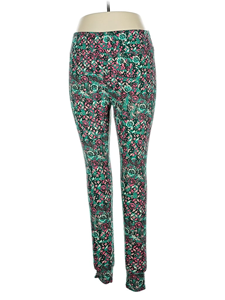 Pre-owned Lularoe Active Pants In Green