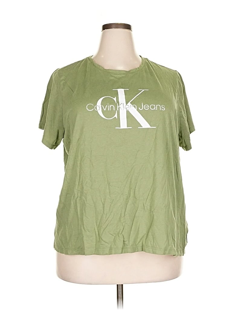 Pre-owned Calvin Klein Jeans Est.1978 Calvin Klein Jeans Short Sleeve T-shirt In Green