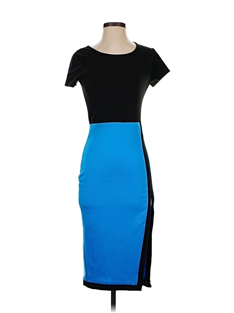 Pre-owned Fashion Casual Dress In Blue