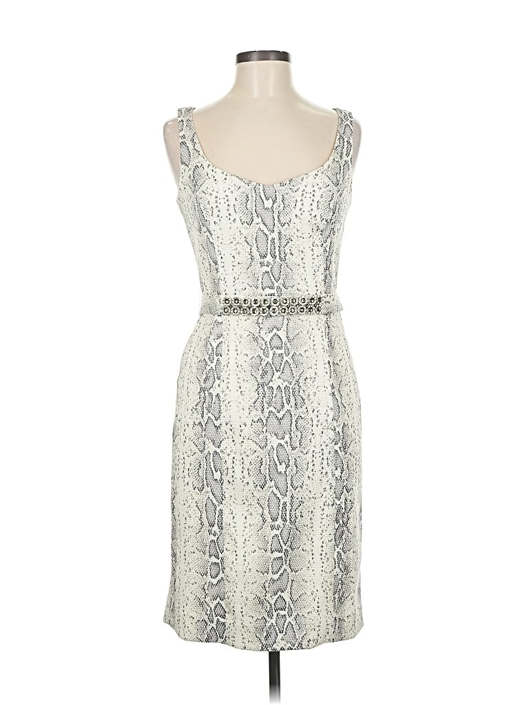 Pre-owned Teri Jon Cocktail Dress In White