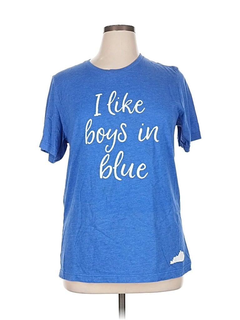 Pre-owned Bella+canvas Short Sleeve T-shirt In Blue