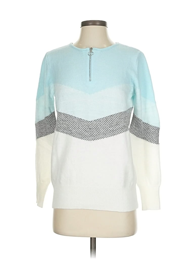 Pre-owned Unbranded Pullover Sweater In White