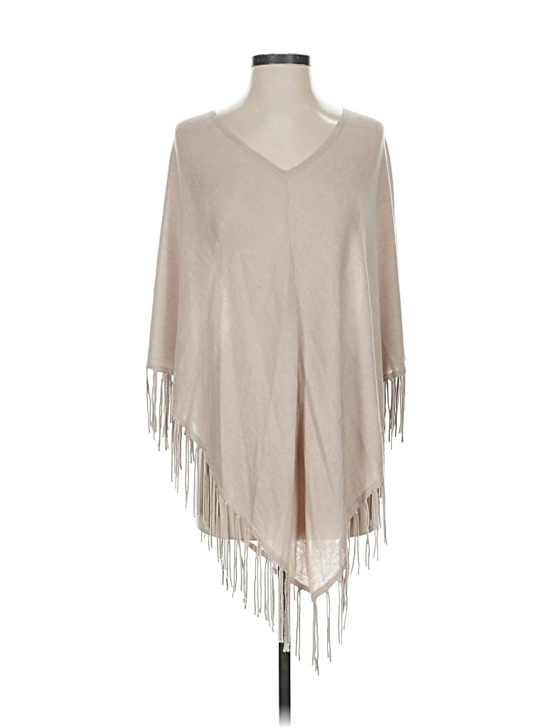 Pre-owned Zoe Couture Poncho In Brown