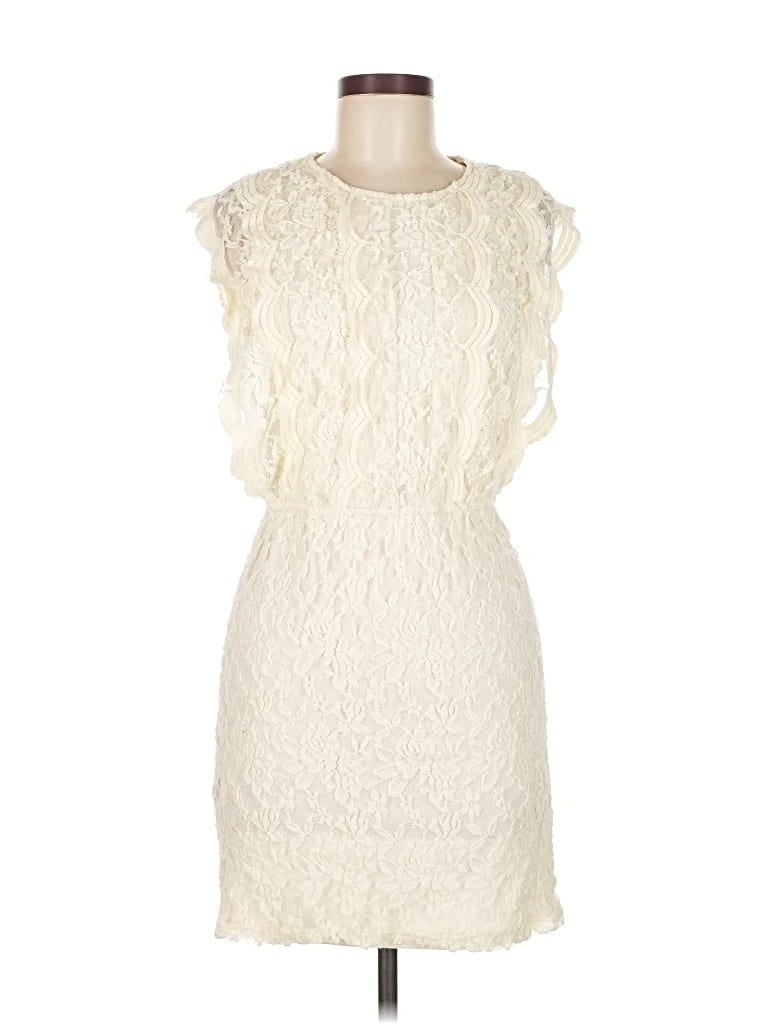 Pre-owned Bar Iii Cocktail Dress In White