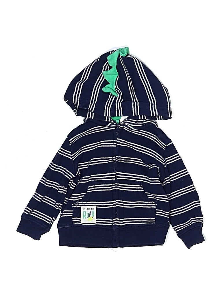 Pre-owned Assorted Brands Babies' Zip Up Hoodie In Blue