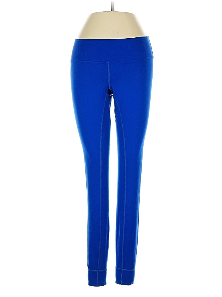 Pre-owned Asics Active Pants In Blue