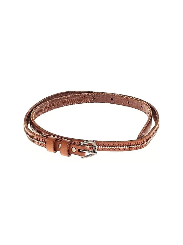 Pre-owned Hollister Leather Belt In Brown