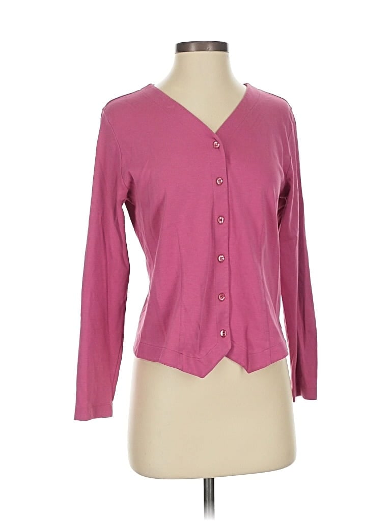 Pre-owned L.l.bean Long Sleeve Blouse In Pink
