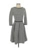 Max Studio Houndstooth Gray Casual Dress Size XS - photo 1