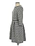 Max Studio Houndstooth Gray Casual Dress Size XS - photo 5
