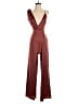 Lulus Solid Burgundy Brown Jumpsuit Size XS - photo 1