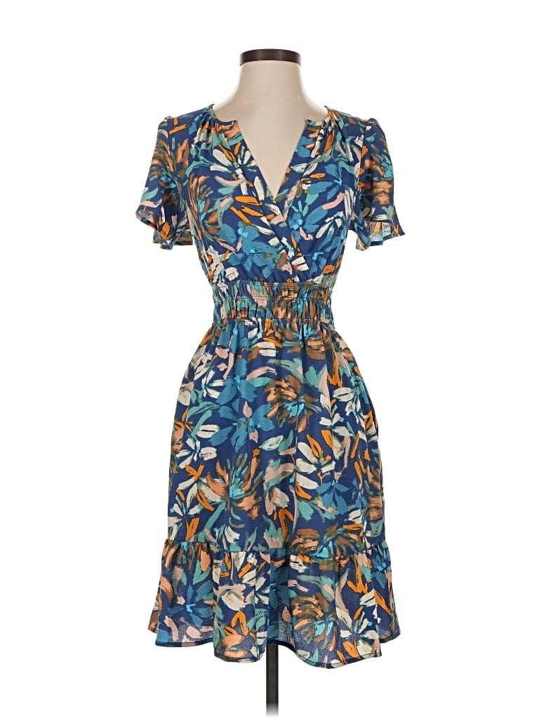 Pre-owned Monteau Casual Dress In Blue