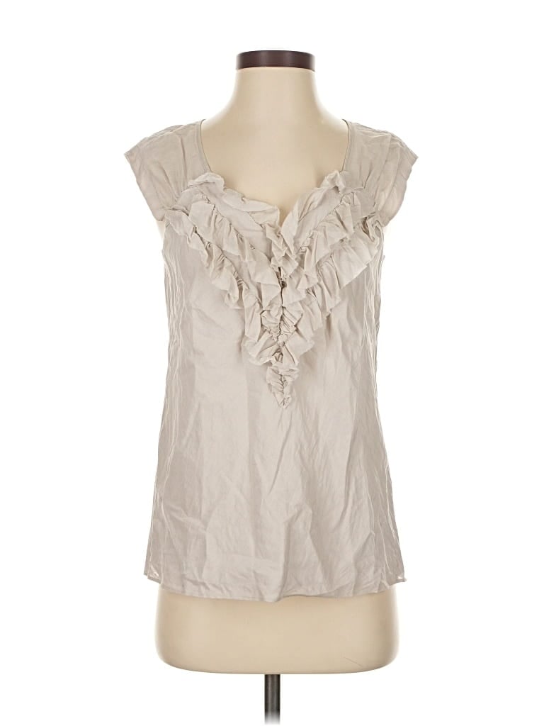 Pre-owned Banana Republic Sleeveless Blouse In Brown