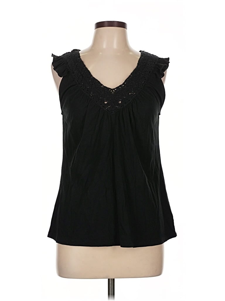 Pre-owned Polo Ralph Lauren Sleeveless Blouse In Black