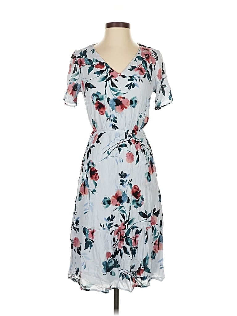 Pre-owned Jjill Casual Dress In Gray