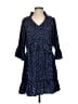 Assorted Brands Polka Dots Blue Casual Dress Size S - photo 1