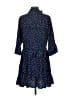 Assorted Brands Polka Dots Blue Casual Dress Size S - photo 2
