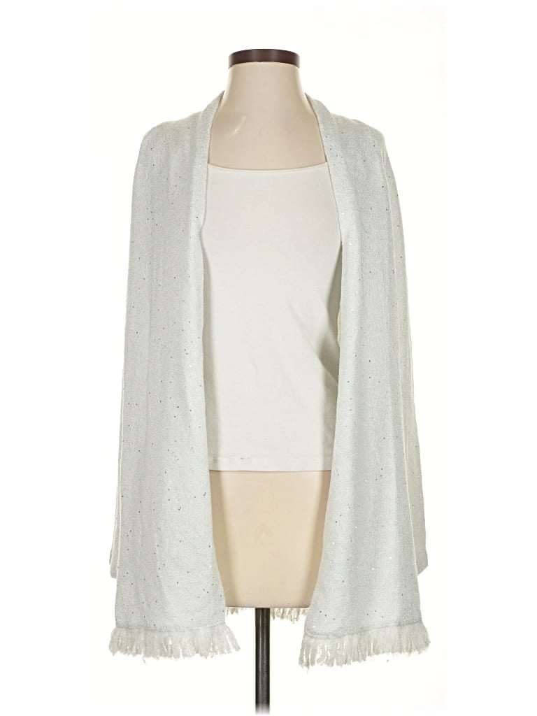 Pre-owned Lilly Pulitzer Cardigan Sweater In Silver