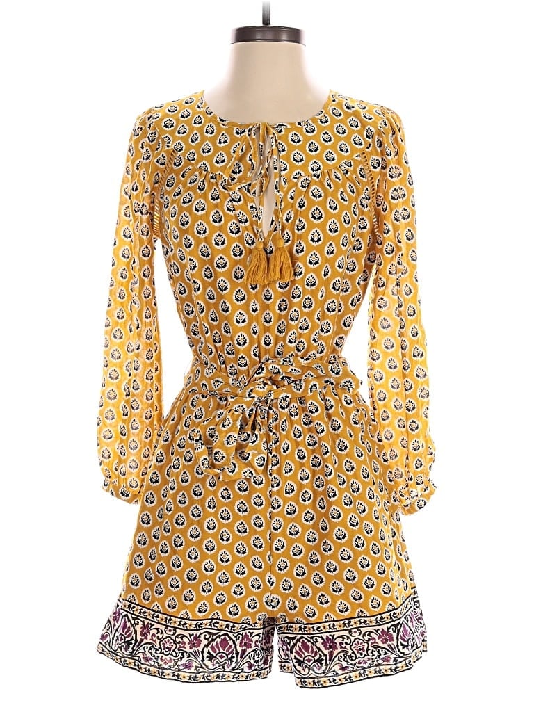 Pre-owned Point Sur Romper In Yellow