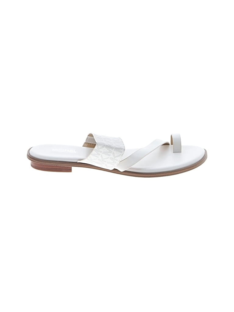 Pre-owned Michael Michael Kors Flats In White