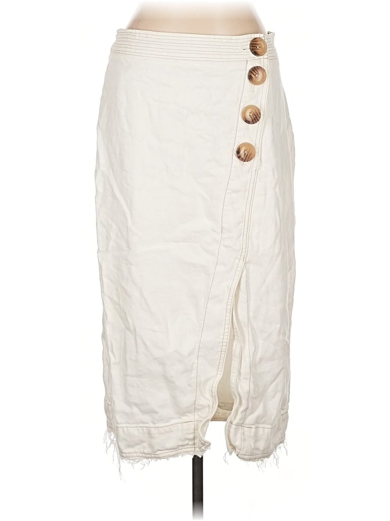 Pre-owned Maeve By Anthropologie Casual Skirt In White