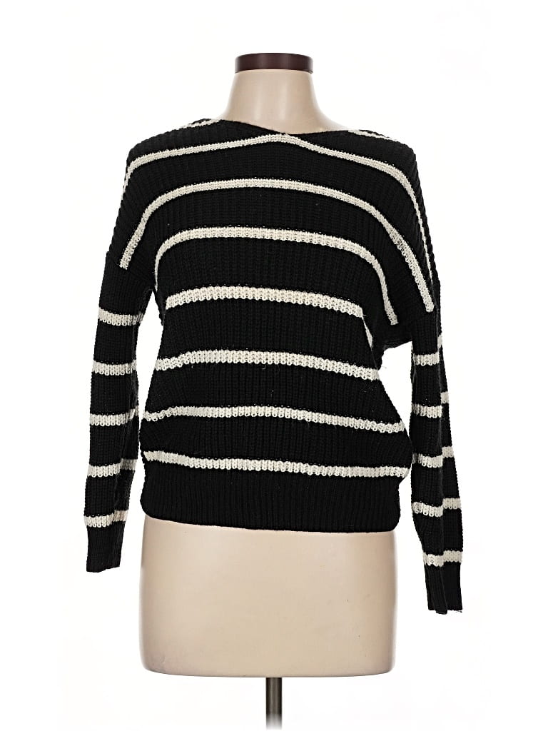 Pre-owned Love Tree Pullover Sweater In Black