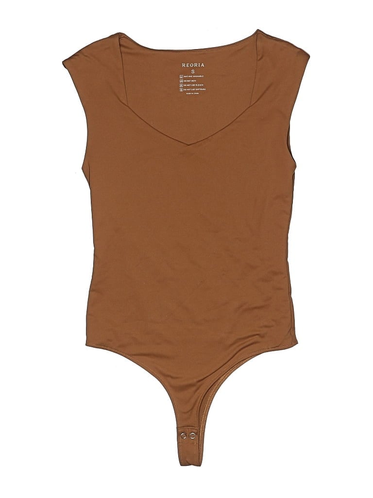 Pre-owned Reoria Bodysuit In Brown