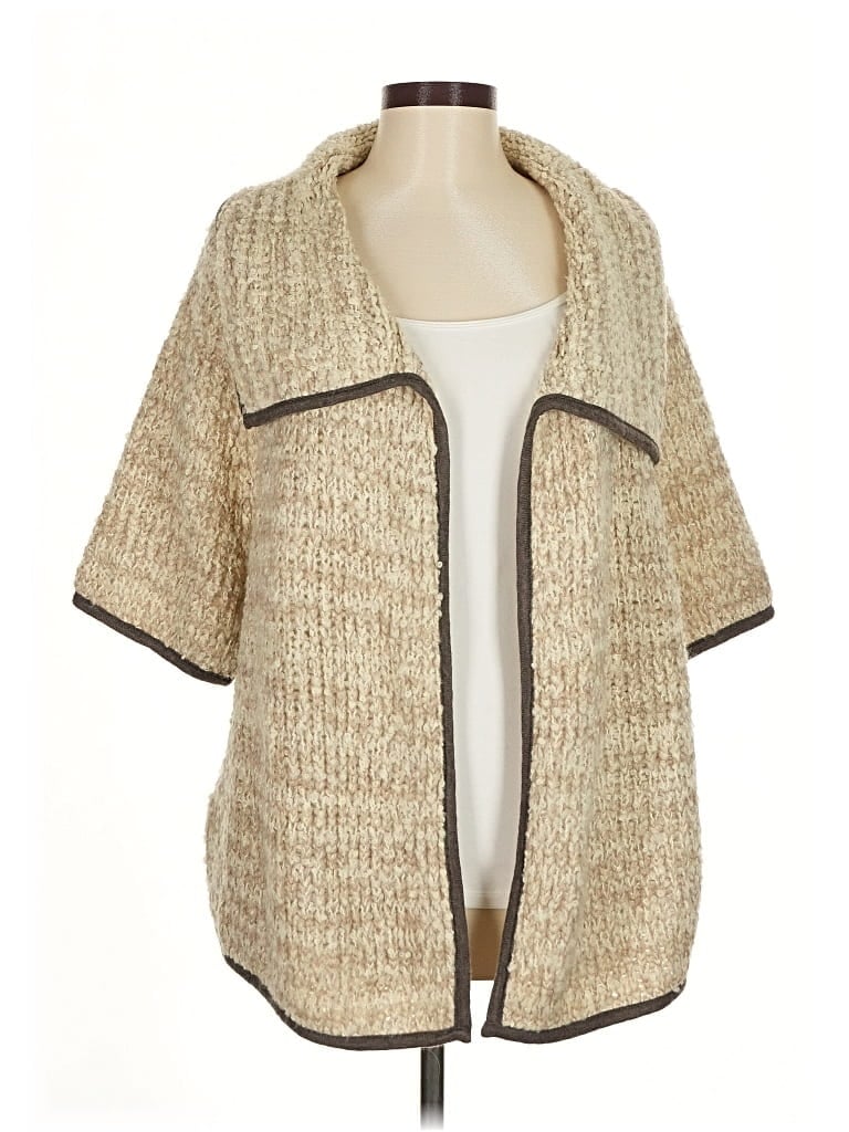 Pre-owned Ann Taylor Loft Cardigan Sweater In Brown