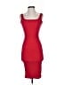 JUNIE Solid Red Cocktail Dress Size S - photo 1