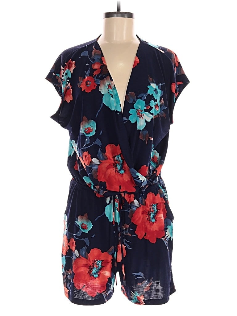 Pre-owned Kaileigh Romper In Blue