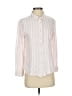 OST Stripes Pink Long Sleeve Button-Down Shirt Size S - photo 1