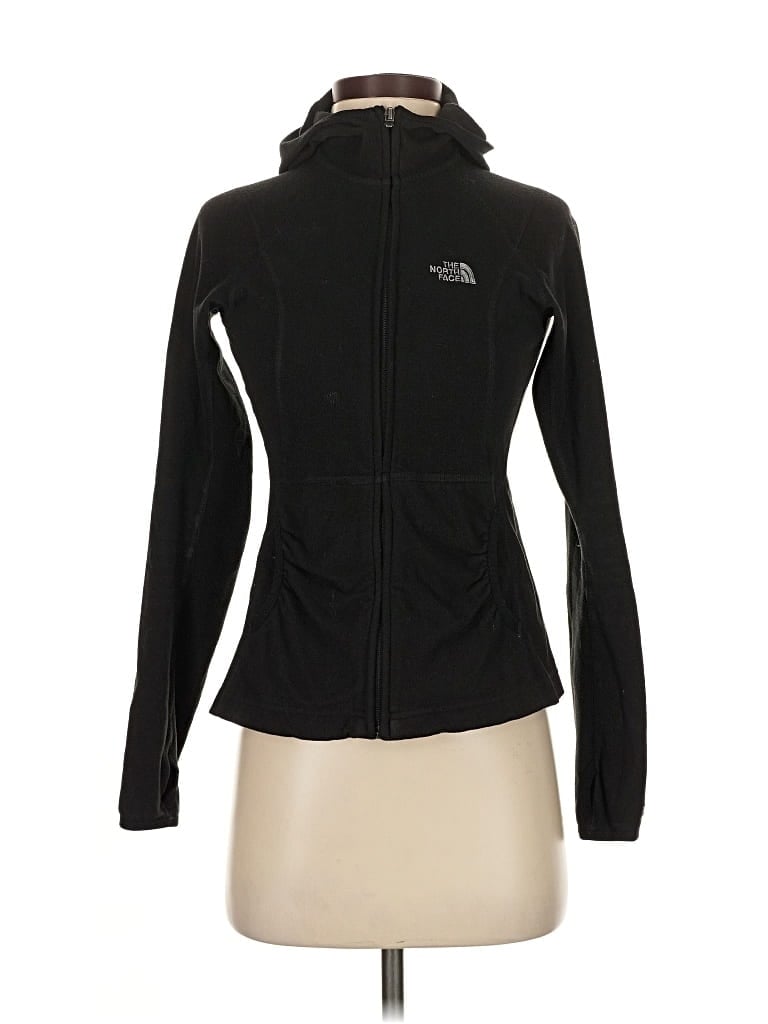 Pre-owned The North Face Zip Up Hoodie In Black