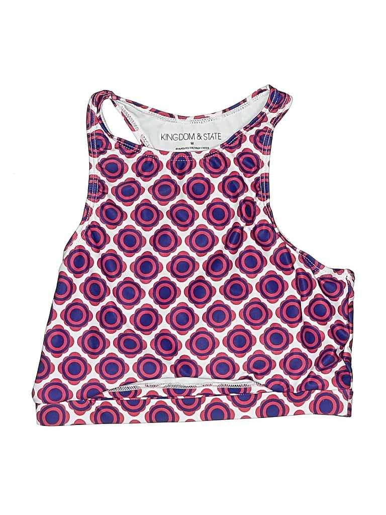 Pre-owned Kingdom & State Swimsuit Top Purple Swimwear