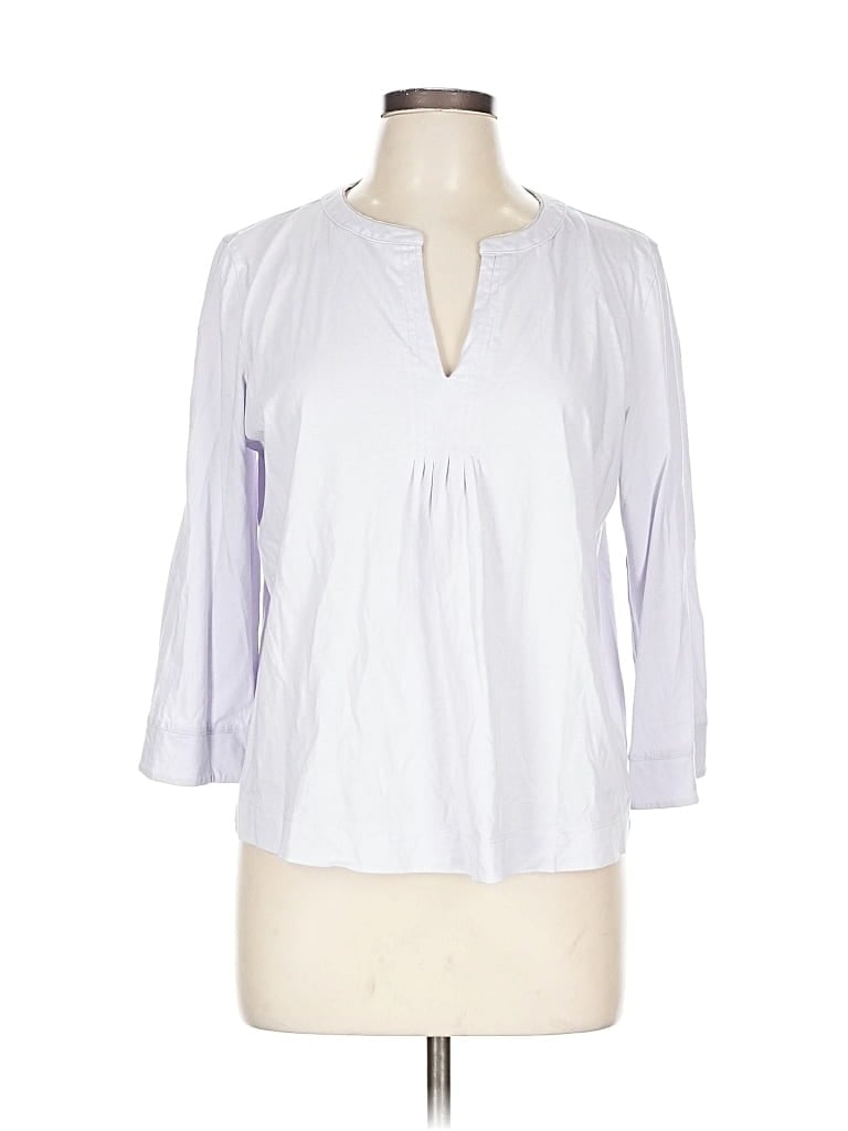 Pre-owned Haven Well Within 3/4 Sleeve Blouse In White