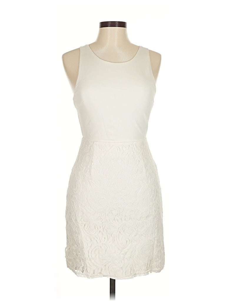 Pre-owned Kimchi Blue Cocktail Dress In White