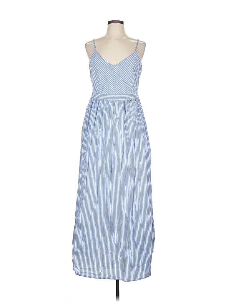 Pre-owned Ann Taylor Loft Outlet Casual Dress In Blue