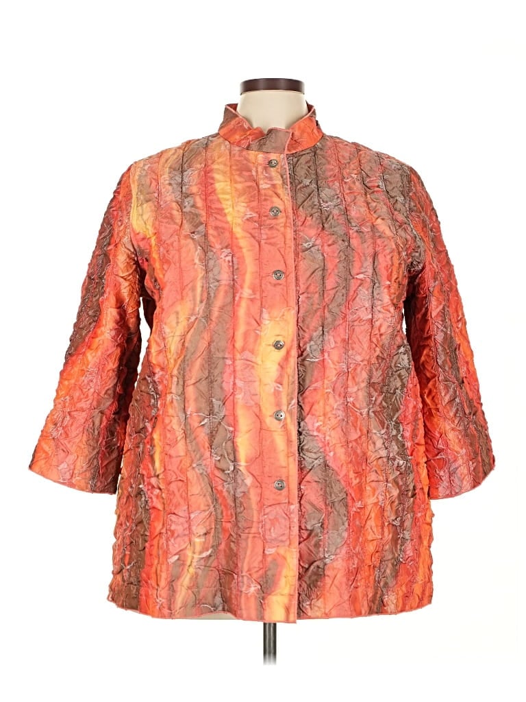 Pre-owned Erin Erin Fetherston Raincoat In Orange