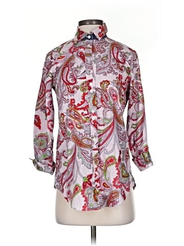 PaperWhite 3/4 Sleeve Blouse (view 1)