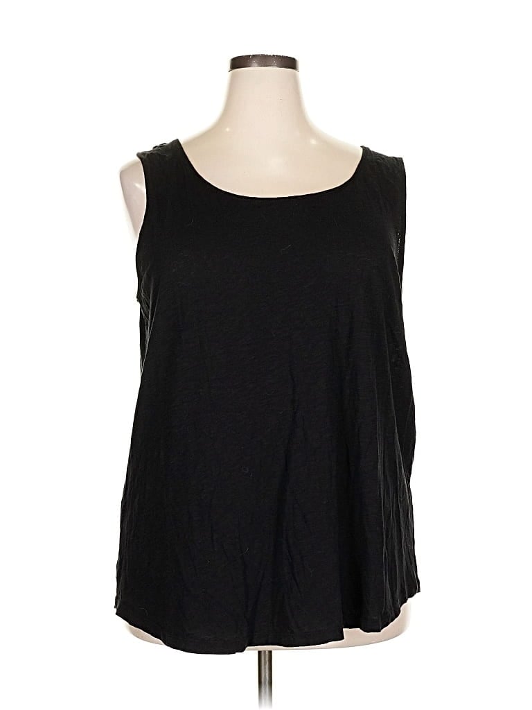 Pre-owned Torrid Sleeveless Top Black Scoop Neck Tops