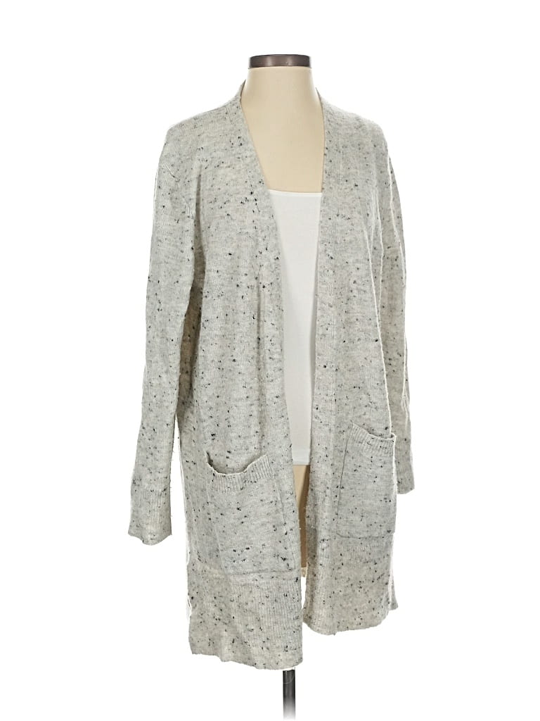 Pre-owned Madewell Cardigan Sweater In Silver