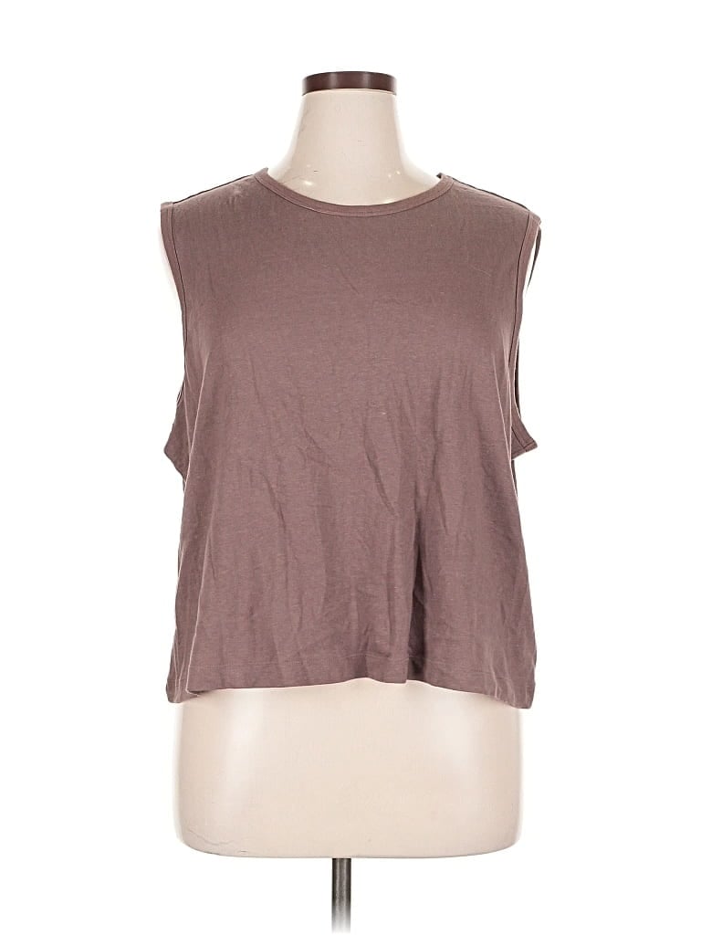 Pre-owned Gap Sleeveless T-shirt In Brown