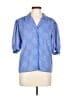 Assorted Brands 100% Polyester Blue 3/4 Sleeve Blouse Size 10 - photo 1