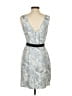BCBGMAXAZRIA Paisley Silver Cocktail Dress Size 4 - photo 2