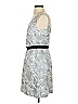 BCBGMAXAZRIA Paisley Silver Cocktail Dress Size 4 - photo 5