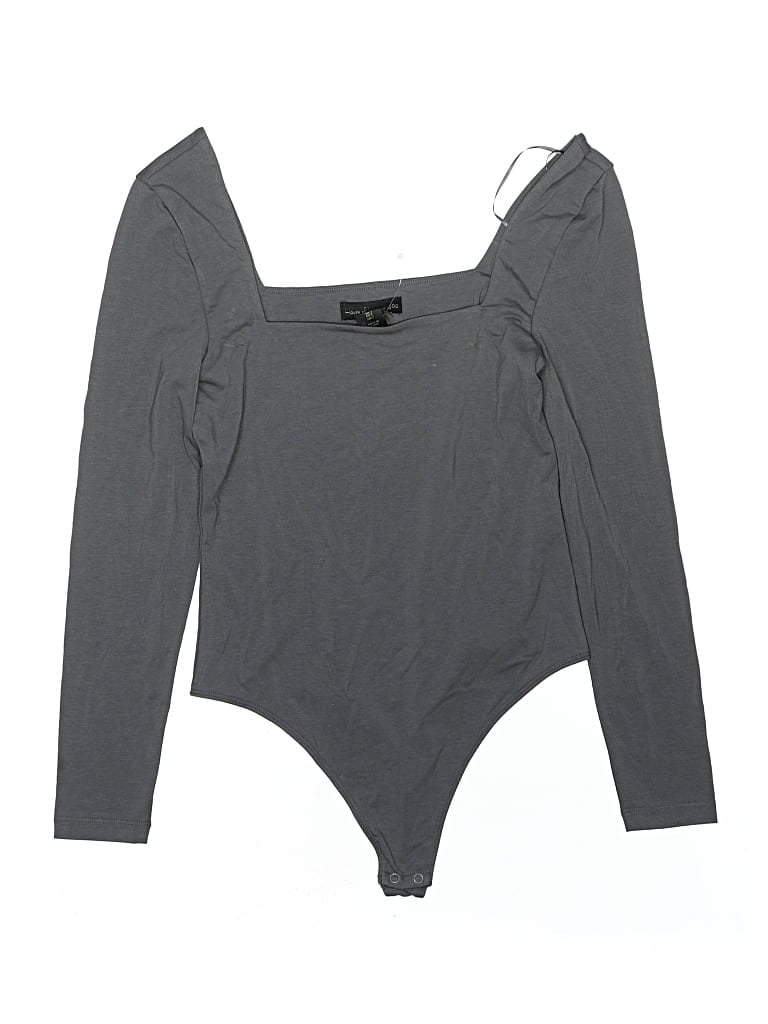Pre-owned House Of Harlow 1960 Bodysuit In Gray
