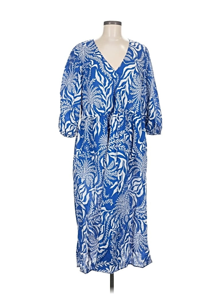 Pre-owned H&m Casual Dress In Blue