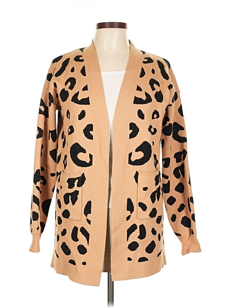 Pre-owned Unbranded Cardigan Sweater In Brown