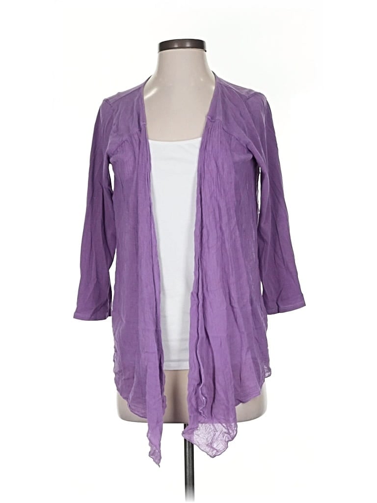 Pre-owned Velvet Kimono In Purple