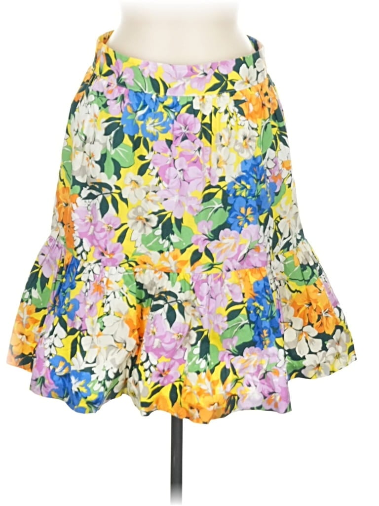 Pre-owned Ann Taylor Casual Skirt In Yellow