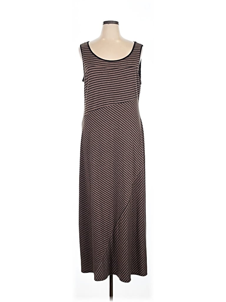 Pre-owned Milano Casual Dress In Brown